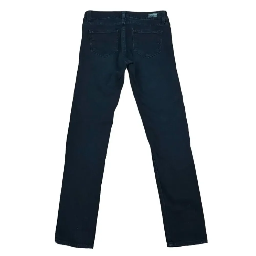 Paige Skyline Ankle Peg Jeans Black Sz 26